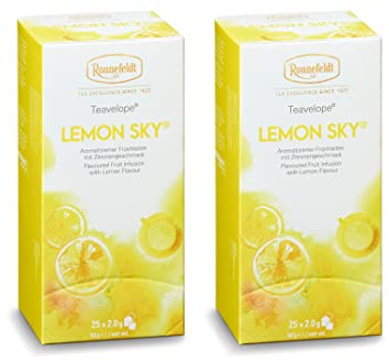 Ronnefeldt-Teavelope - Infuso aromatizzato alla frutta al gusto di limone, 2 x 25 x 2 g
