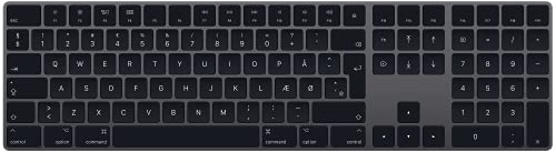 Apple Magic Keyboard mit Ziffernblock – Dänisch – Space Grau