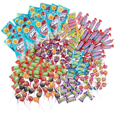 Chupa Chups Süßigkeiten Party Mix, 200-teilig mit Lollis, Kaugummis & Kaubonbons von Mentos & Center Shock, geeignet für Partys, Geburtstage, Weihnachten, 1930g