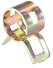 sourcing map 12mm 1/2inch Spring Band Type Action Fuel/Silicone Vacuum Hose Pipe Clamp Low Pressure Air Clip Clamp 50pcs
