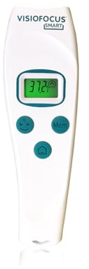 TECNIMED VisioFocus SMART 06470 – Termometro febbre infrarossi per la misurazione della temperatura a distanza, Termometro medicale per bambini e adulti con Proiezione sulla fronte, Made in Italy