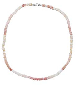 SchmuckDesignByEmma Opal Scheiben Collier mit Farbverlauf in Pinktönen
