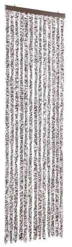 vidaXL Insektenschutz Vorhang Flauschvorhang Plüschvorhang Türvorhang Fadenvorhang Fliegenschutz Wohnwagen Camping Braun Beige 56x200cm Chenille