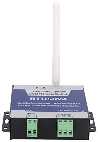 RTU5024 Apricancello GSM,Telecomando Apricancello Universale,Interruttore Relè DC 9‑24v Apriporta Senza Fili Telecomando Per Porta Garage, Interruttore Spegnimento SMS Gratuiti