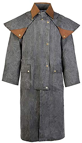 Challenger M Mens Oilskin Western Australian Waterproof Duster Coat Jacket 23101GR