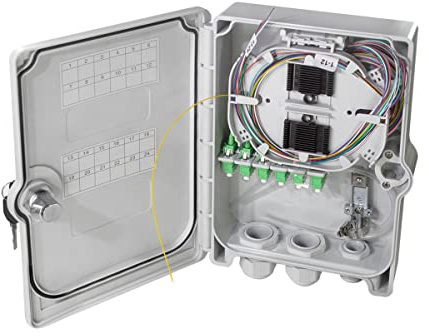 LogiLink FB124LC - FTTH/FTTB-Anschlussgehäuse, 24x LC/APC, voll bestückt