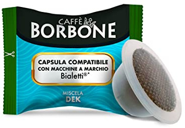 Caffè Borbone Mélange Décaféinée - 100 Capsules - Compatibles avec les machines à café de la marque Bialetti®*