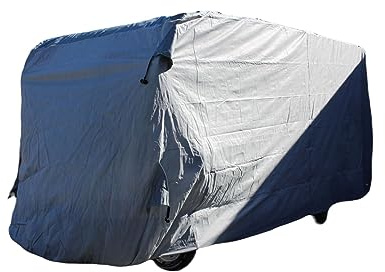 HC Outdoor Wohnmobil Abdeckplane Größe M 610 x 235 x 275 cm Abdeckung Wohnmobil Überwinterung Witterungsschutz, Grau