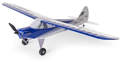 HobbyZone Sport Cub S 2, RC Flugzeug für Anfänger, Ferngesteuertes Flugzeug RTF, inkl. Akkus, inkl. Testversion Flugsimulator, HBZ444000, Weiß/Blau