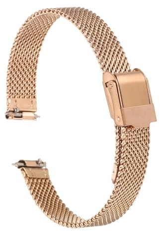 QUARKZMAN Uhrenarmband Mesh Edelstahl mm Ersatz Metall Armband Edelstahlarmband mit Schnellverschluss Uhrenarmbänder Ersatzband Verstellbarer Gütelschnalle für Damen Herren,