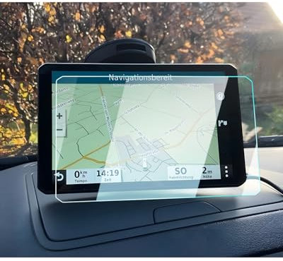 BIXUAN Camper 1090 Navigation Schutzfolie kompatibel mit Gar-min Camper 1090 Displayschutzfolie Transparent 9H Kratzfest Gehärtetes Gla GPS Navi Folie