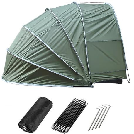 YSMSMZJK Fahrradgarage Hängen 2 in 1 Fahrradunterstand Vor Wind,Regen,Schnee und Staub Schützen Gerätehaus Klein Fahrrad Garage Outdoor,Green