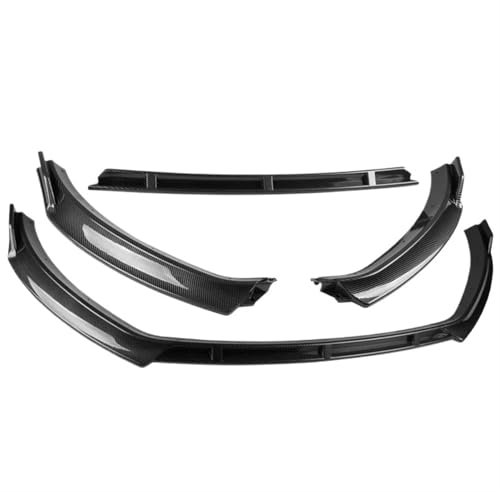 Auto Frontspoiler Für Golf 7 MK7 Für Standard Für TSI Für TDI 2013-2017 Glanz Schwarz Front Stoßstange Splitter Lip Diffusor Körper Kit Spoiler Schutz Vordere Stoßstange Unten(Carbon Fiber Look)