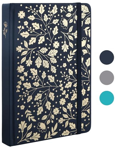 TIEFOSSI Bullet Dot Journal, carnet de notes vintage pour femmes et hommes, 160 g/m², 192 pages, carnet de notes à couverture rigide A5 pour les voyages, le bureau, l'écriture quotidienne