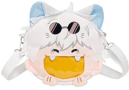 MeYuxg Gojo Satoru Anime Tasche, Jujutsu Kaisen Crossbody Bag, Niedliche Studenten-Umhängetasche, Verstellbarer Schultergurt, für Brieftasche, Taschentuch, Schlüssel (S)