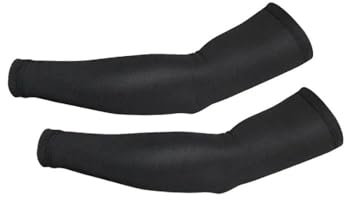 HUIJIQX 3 pares de mangas de compresión deportivas para baloncesto, ciclismo, verano, correr, protección UV, voleibol, protección solar, mangas de conducción, 3 pares, Negro, Talla única