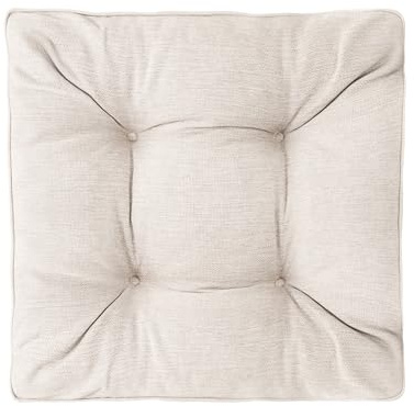 Best Wool Lounge Kissen für Rattan Gartenmöbel 50x50 cm - Loungekissen für Stuhl - Sitzkissen Rattanmöbel - Hochwertiges Polypropylen