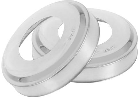 MOBUTOFU 2pcs Stainless Steel Escutcheons Covers for Pool Ladder above Ground Pool Ladder Cover Swimming Parts