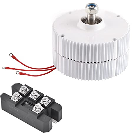 Generador Eólico 24V 400W, Aerogenerador Doméstico, Alternador Sincronizado Trifásico - Alta Eficiencia, Resistente a Temperaturas Extremas, Ideal Para Uso Residencial e Industri (type 2)