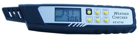 Misuratore di temperatura e umidità a penna, misuratore di temperatura, punto di rugiada, misuratore di pressione atmosferica, misuratore di indice, monitor WBGT AZ8750,Professionale