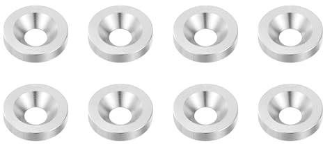 QUARKZMAN 8 Stück M10 Senkscheibe 6x30mm 304 Edelstahl Senkkopf Scheiben Dichtung Unterlegscheibe Für Mechanische Zubehörteile Silber