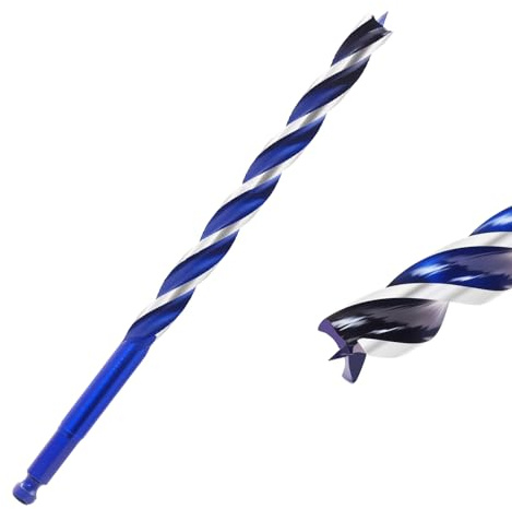 Wood Drill Bits, 10mm x 230mm Long Drill Bit for Wood Carbon Steel Quick Change Hex Shank Wood Drill Bit for Woodworking, Softwood and Plastic