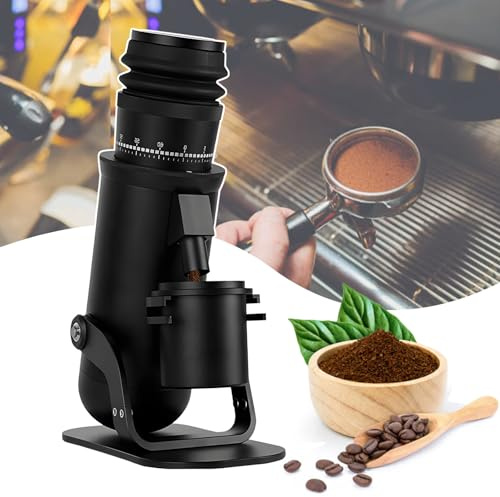 Electric Burr Coffee Grinder with Conical Burrs and Adjustable Settings for Espresso and Drip Brewing