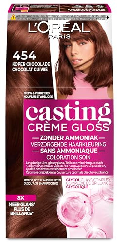 L'Oréal Paris Casting Crème Gloss 454 Mahagoni Kupfer Brownie Brown - Haarfärbemitteln