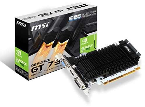 MSI VGA GeForce N730K-2GD3H/LP Scheda Grafica, Nero