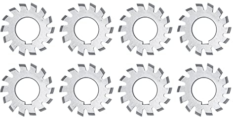 8Pz 1-8 Frese per ingranaggi a spirale per fresatrice Angolo di pressione a 20 ° a disco in acciaio ad alta velocità M1