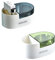 2 Pezzi Posacenere, Posacenere di Sicurezza, Posacenere a Parete, Posacenere in Acciaio Inox, Posacenere con Coperchio, Utilizzato in Bar, Club, Uffici, Case (Verde, Blu)