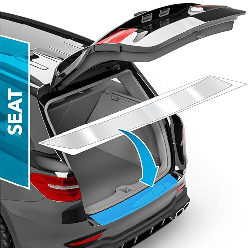 uProtect Auto Ladekantenschutz Folie für Seat Tarraco 1 (I) KN2 I 2018-2024 - Stoßstangenschutz, Kratzschutz, Lackschutzfolie - Transparent glänzend Selbstklebend