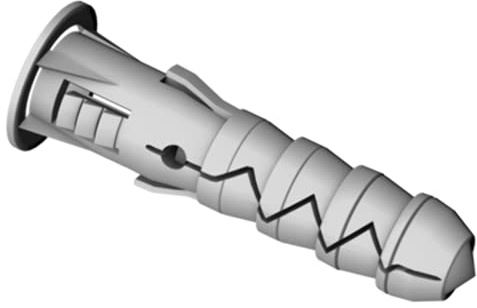 SS8 M8 x 40 mm (40 Stück) robuste Dübel mit Flansch, massiver Rohstopfen, Befestigung, Mauerwerk, Anker, Gerüst, Beton, Satelliten, Ziegel, Anti-Rotational