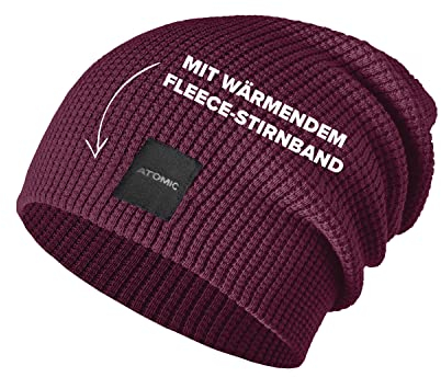 Atomic Unisex Alps Slouch Beanie Mütze, MAROON, Einheitsgröße EU