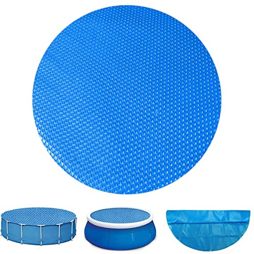 Durchmesser 366cm runde Solar-Pool-Abdeckung,Blaue Luftpolsterfolie,wärmespeichernde Schutzdecke für oberirdische Schwimmbäder und Spas