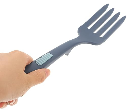 Flexible aus Silikon Große Koch-Schneegabel Nudelgabel -Löffel Nudelgreifer Pfannenwender Schöpfkelle für Küche Kochen Servierutensilien