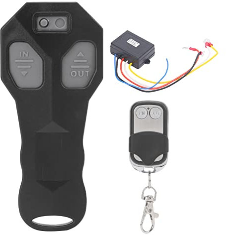 Kit telecomando verricello wireless Camrusic, telecomando wireless a catena portachiavi per camion ATV 12V Switch Handset