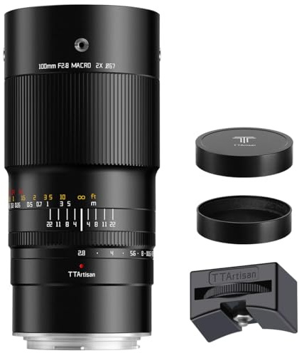 TTArtisan 100mm F2.8 2X Ultra Makro Objektiv, Vollformat-Objektiv für Nikon Z-Mount spiegellose Kameras Z5 Z6 Z7 Z8 Z6II Z7II Z9