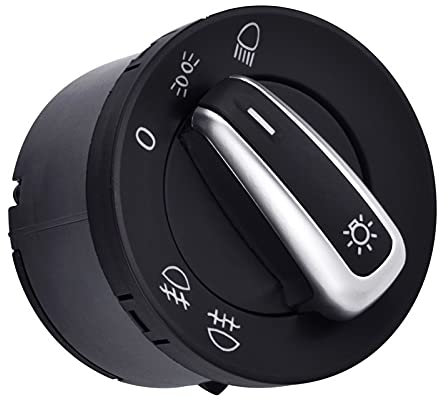 ZIxmix Car Headlight Switch Scheinwerferschalter Nebelscheinwerferschalter/Passend for VW Golf 5 6 GTI Mk5 Mk6 Headlight Switch