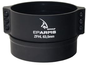 EPARMS RotoClip Adapter mit Bajonett-Aufnahme für Wärmebild- und Nachtsichteräte - für Zieloptik/Zielfernrohr BZW. Vorsatzgerät (Wärmebildkamera/Nachtsuchgerät) - robust & schussfest (63.5 mm)