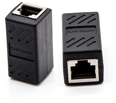 BESTonZON 2stücke Netzwerk Kupplung Adapter Für LAN Kabel Inline Coupler Für Einfache Verbindung Von Ethernet-kabeln Praktische Lösung Für Kurze