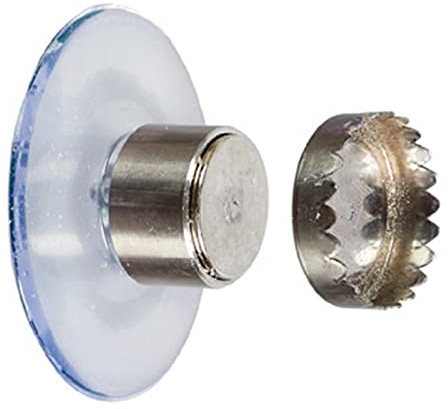 Walopola 2 Soap Holder Magnetic, Stainless Steel Magnetic Soap Holder, Suction Cup Type Magnetic Soap Holder, Soap Holder Magnet Without Drilling, Replaces Soap Dish