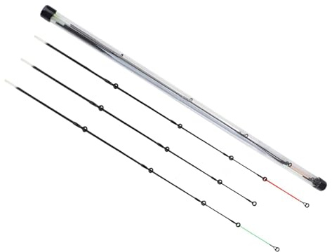 Amagogo 3 stück Verlängerung Karpfen Angelrute Karpfen Stange Halb Raft Spitze Reparatur Ersatz Flexible Spitze Ersatzteile Feeder Angelrute