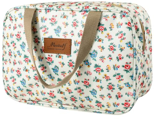 wordmouk Resesecessär Dam Kosmetikväska Vattentät Bärbar Toalett Väska Gymväska Organisatör Sminkartiklar Organisatör Daglig Användning Toalett Väska Dam, flora, 30x13x20cm