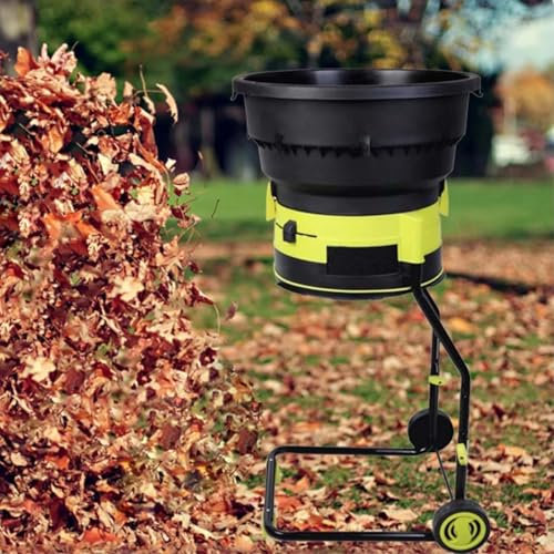 Laubmulcher, Elektrischer Laubmulcher, kabellos, 8000 U/min, Laubhäcksler 17:1 Laubhäckslerrate, Laubsammler, Einstellbare Laubhäckslergröße, für Rasen und Garten,no Power Cord