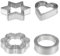 AUAUY Plätzchen Ausstecher Set, 12-teiliges Ausstechformen, Backset, Herz, Blume, Rund, Sternform, Kekse, Edelstahl, DIY Metallformen für Küche, Backen, Geburtstag, Weihnachten, Valentinstag