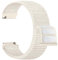 Upeak Nylon Uhrenarmband 18mm Kompatibel mit Garmin Venu 3S Venu 2S Vivoactive 4S Vivomove 3S, Sport Solo Loop Armband für Garmin Forerunner 255S 255S Music 265S, Creme