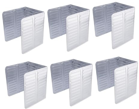 ABOOFAN 6piezas Tablero Protector Aceite Deflectores Aluminio Resistente Antiadherente Cocina