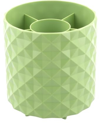 Organizzatore per Trucco, Organizzatore Pennelli Girevole a 360°, Organizer per Trucchi Cosmetici Versatile, Supporto Girevole per Decorazione Camera, Toeletta, Camera da Letto, Bagno (Verde)