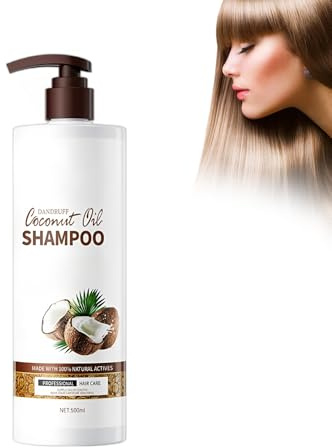 Wonsters Champú de coco 500 ml, Champú de coco 500 ml, Champú hidratante, Cabello grueso y voluminoso, Champús, Acondicionador limpiador e hidratante shampoo